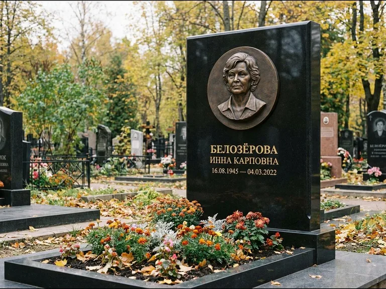 Памятник с барельефом — выполненная работа 14 в Липецке