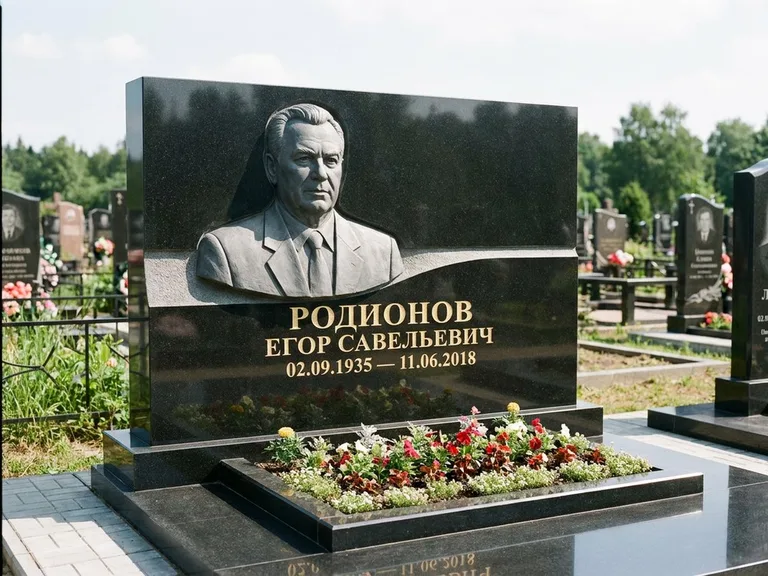 Памятник с барельефом — выполненная работа 27 в Липецке