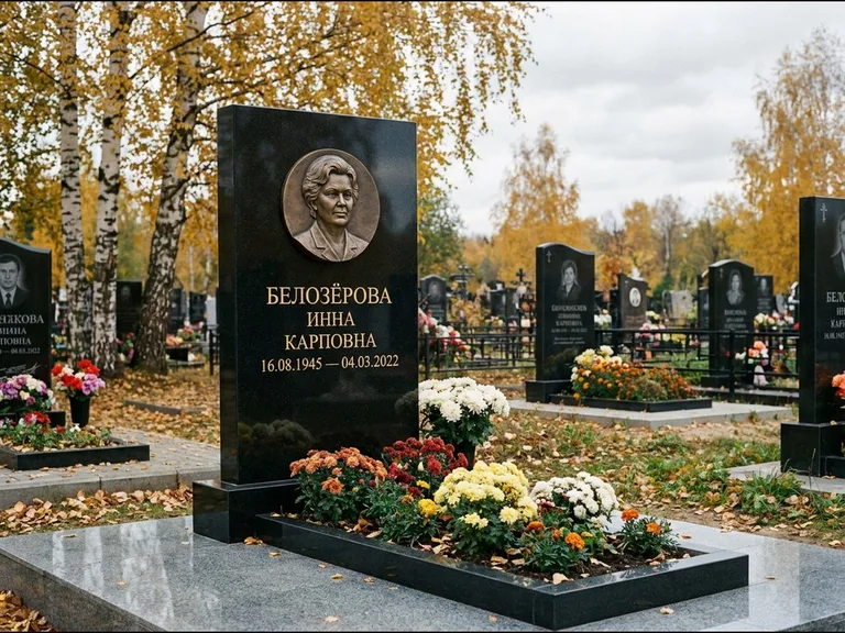 Памятник с барельефом — выполненная работа 2 в Липецке