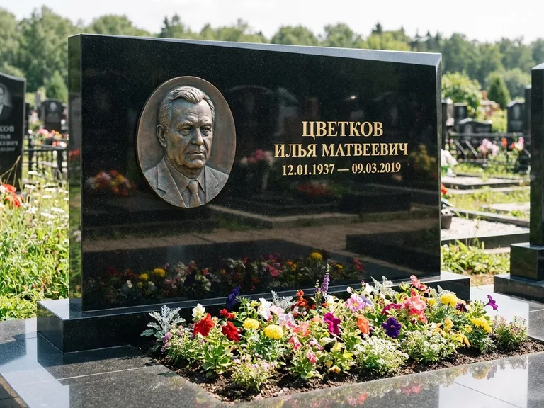 Памятник с барельефом — выполненная работа 33 в Липецке