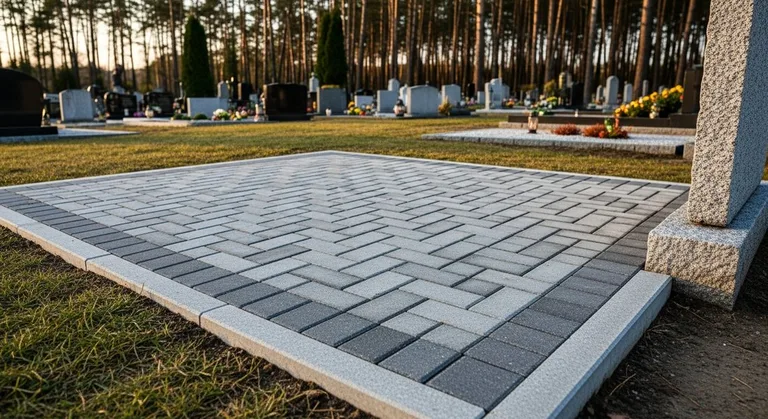 Мощение семейного захоронения, образец ПМ017 в Липецке