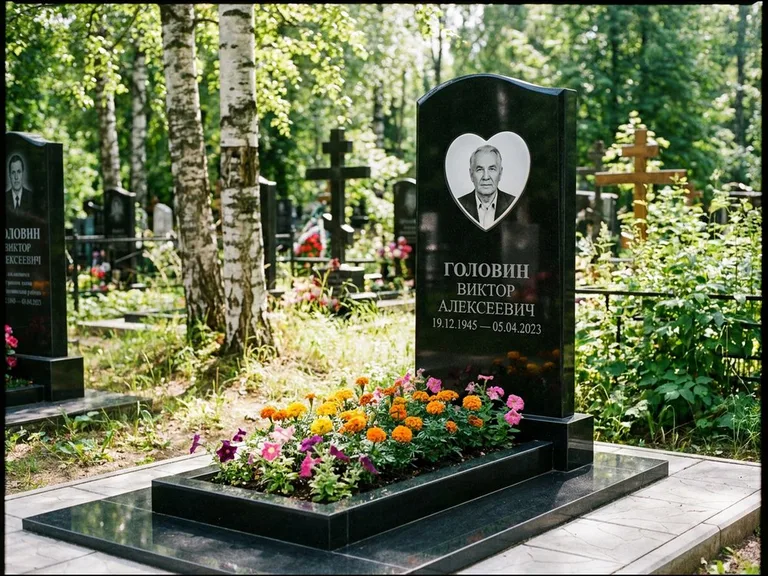 Овальный цветной портрет на керамике в Липецке