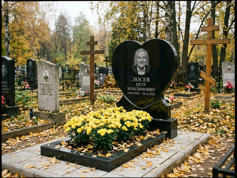 Керамический портрет пожилой женщины в Липецке