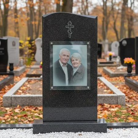 Портрет на стекле 400×600 мм в полный рост на памятнике в Липецке