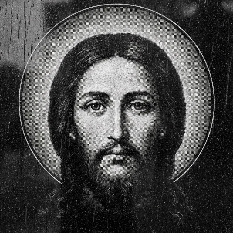 Эскиз иконы: «Моление о чаше» (полутон) — сюжетная композиция, гравировка на памятник в Липецке