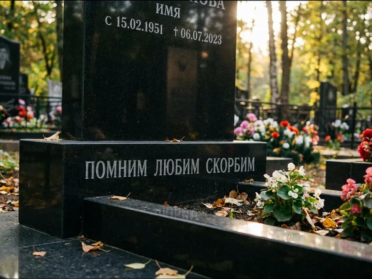 Эпитафия — гравировка с выездом на кладбище в Липецке