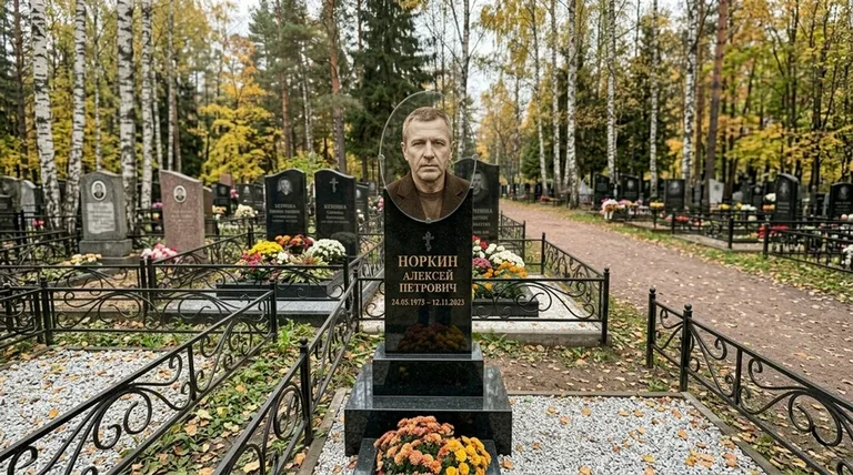Портрет на стекле на вертикальной стеле в Липецке