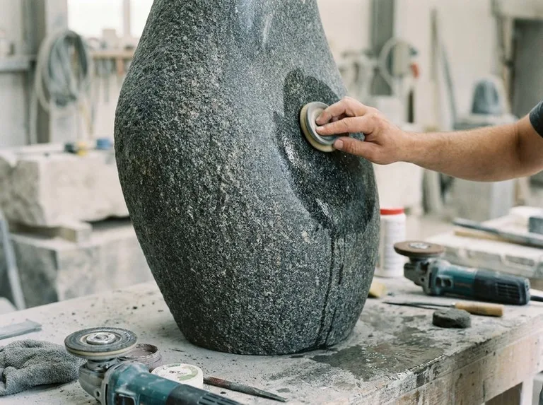 Скульптура из гранита габбро-диабаз