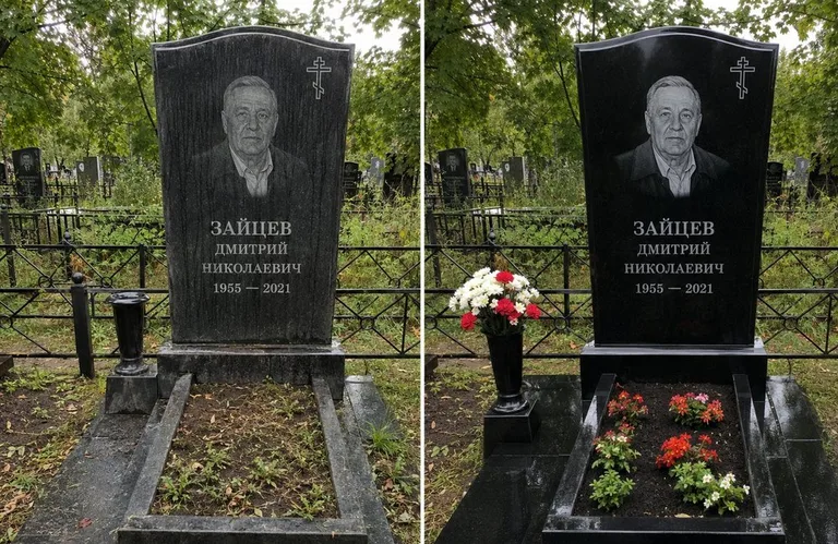 Уборка комплекса со скамьёй и плиткой до и после в Липецке