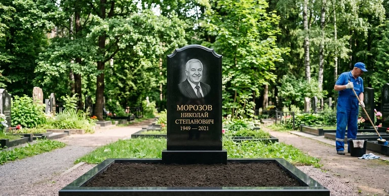 Уборка могил на кладбище в Липецке — наведение порядка, мойка памятника, благоустройство участка