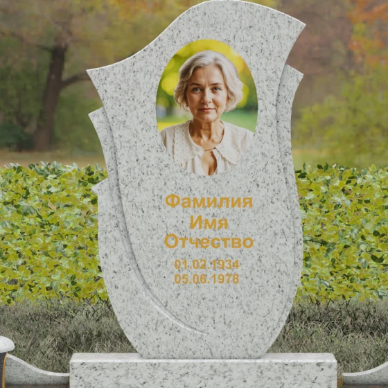 Гранитный памятник светский в Липецке, гранит Мансуровский