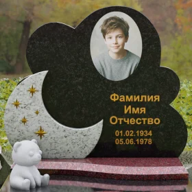 Гранитный вертикальный памятник П133 - П133