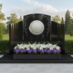 Гранитный вертикальный памятник для мемориального комплекса - ПН062
