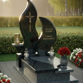 Гранитный православный памятник для мемориала - ПН239