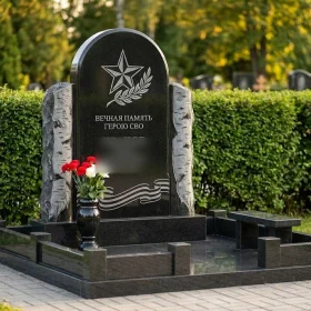 Гранитный мемориальный комплекс вертикальный - ПН407