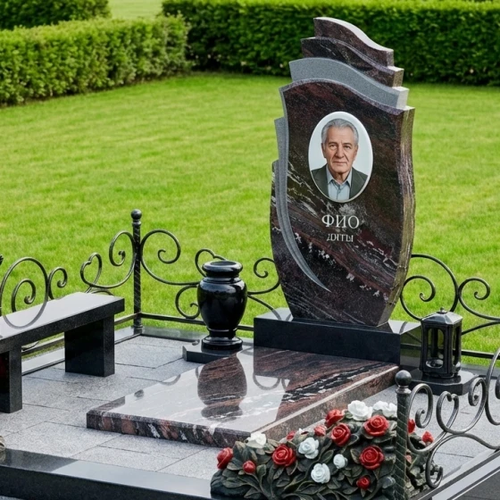 Мемориальный комплекс из Гранита и Металла в Челябинске, гранит амфиболит
