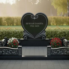 Вертикальный светский памятник из гранита/мрамора - ПН523