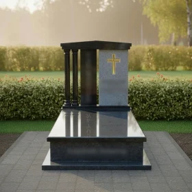 Вертикальный православный гранитный памятник - ПН638