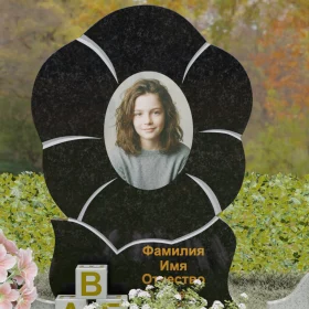 Гранитный светский вертикальный памятник без креста - П233