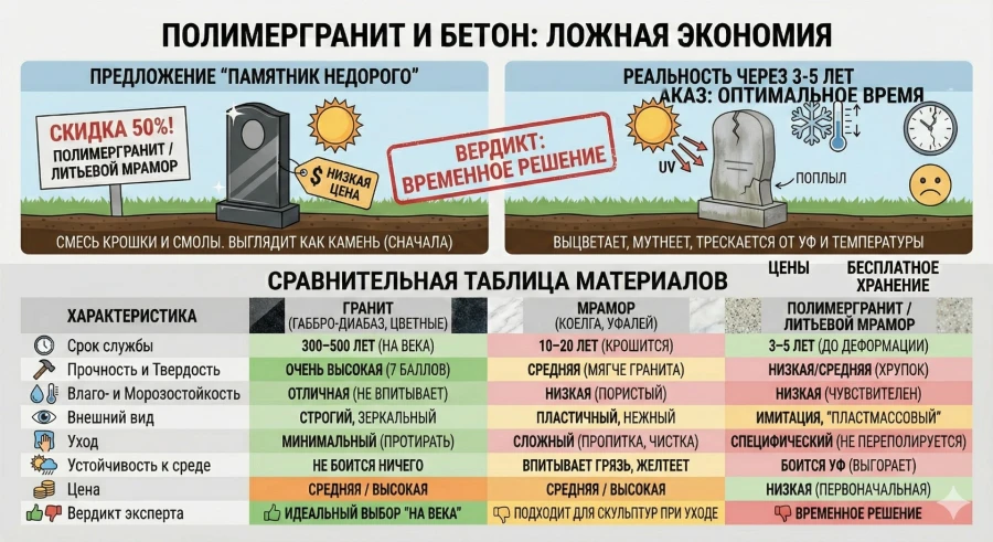 sravnenie-materialov-pamyatnikov-granit-mramor-polimer