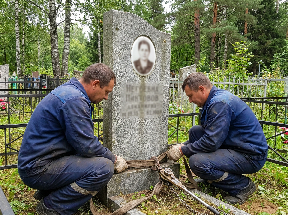 Демонтаж памятника в Липецке — пример 3