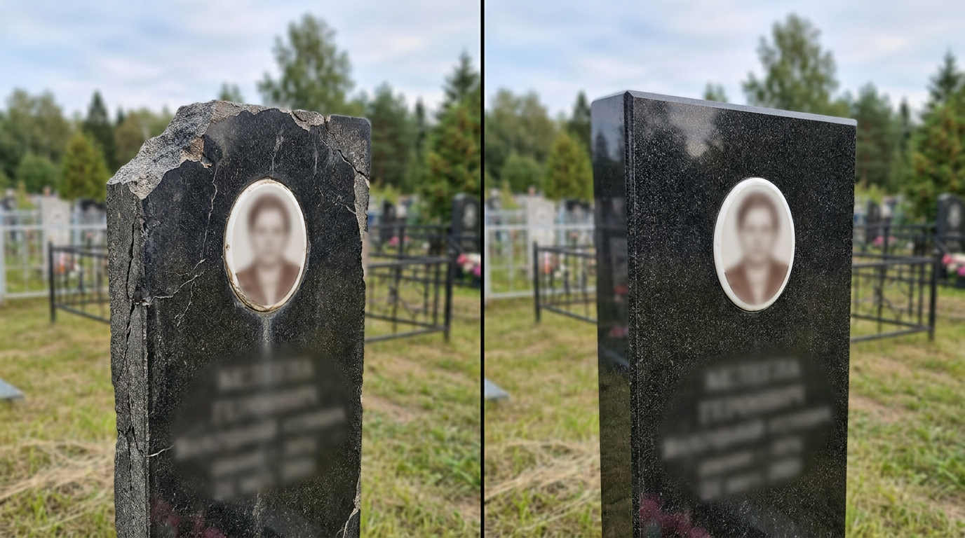 Реставрация памятника в Липецке — пример 3