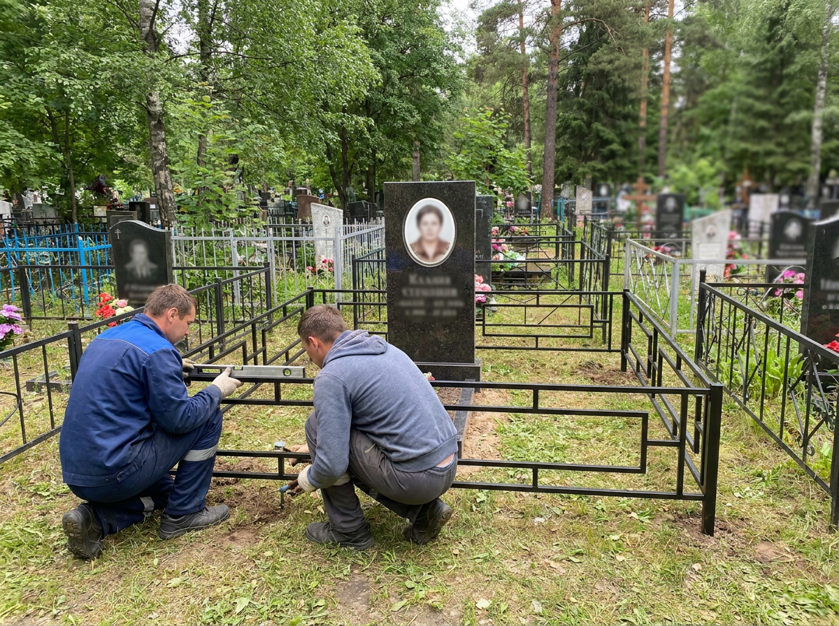 Установка ограды в Липецке — пример 3